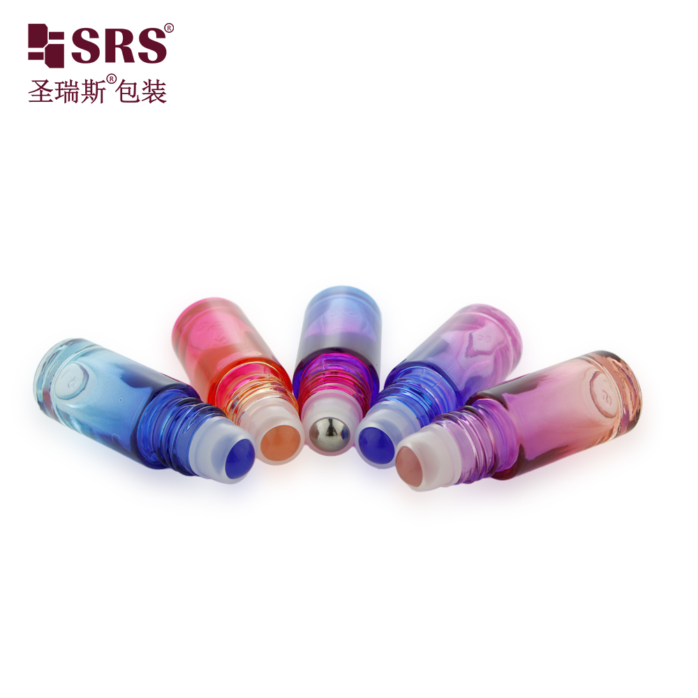 High Quality metal Roller Ball 5ml Glass Roll On Bottles for Essential Oils