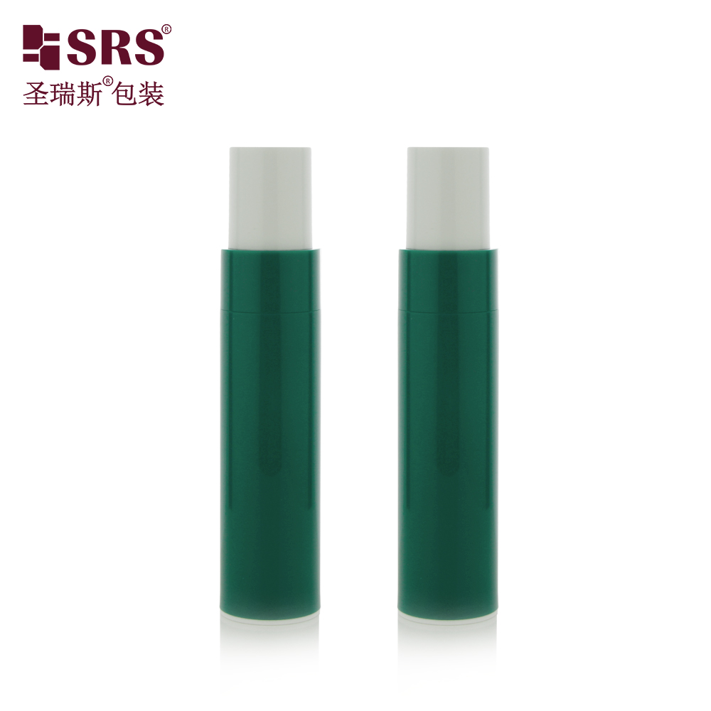 Travelling 45ml Green Vacuum Container Portable pp plastic airless pump bottle With Dispenser