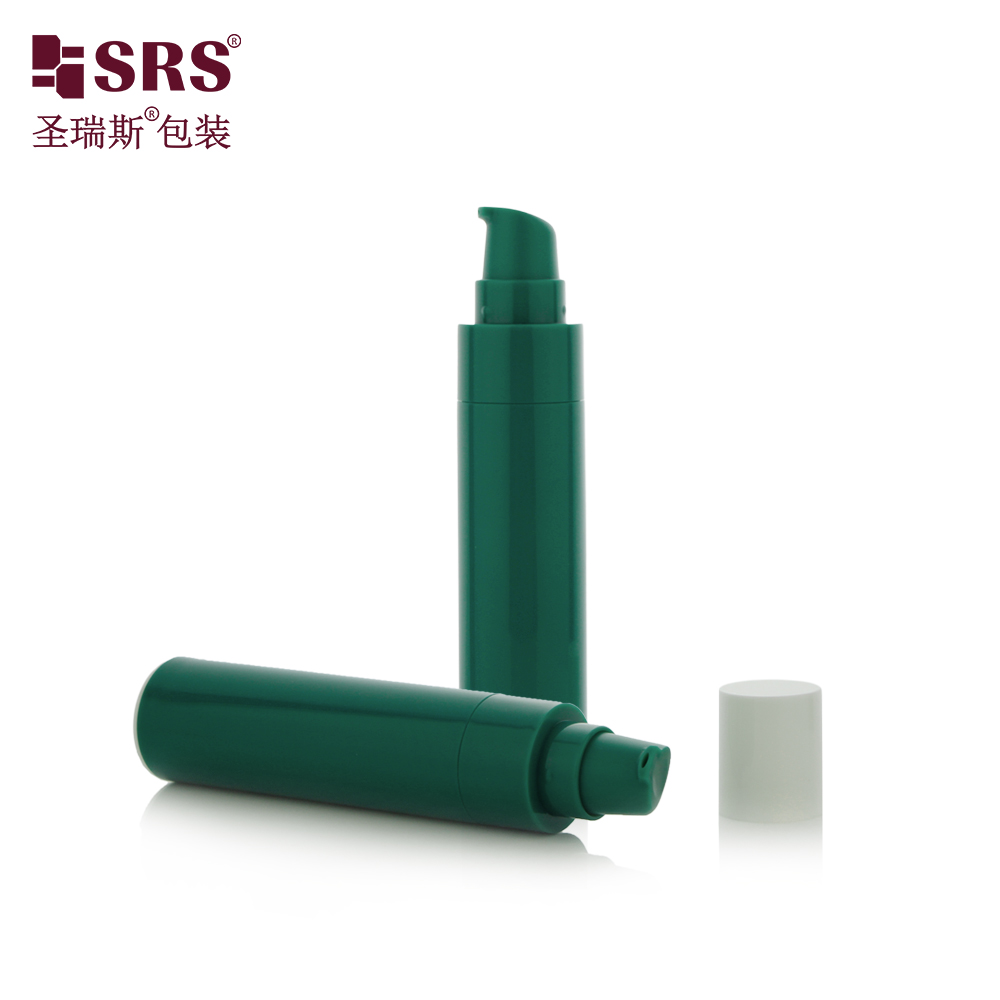 Travelling 45ml Green Vacuum Container Portable pp plastic airless pump bottle With Dispenser