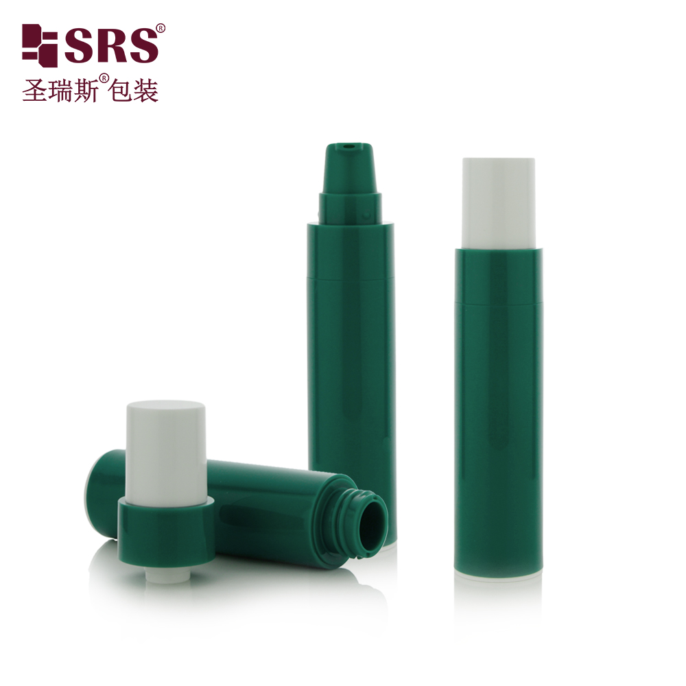 Travelling 45ml Green Vacuum Container Portable pp plastic airless pump bottle With Dispenser