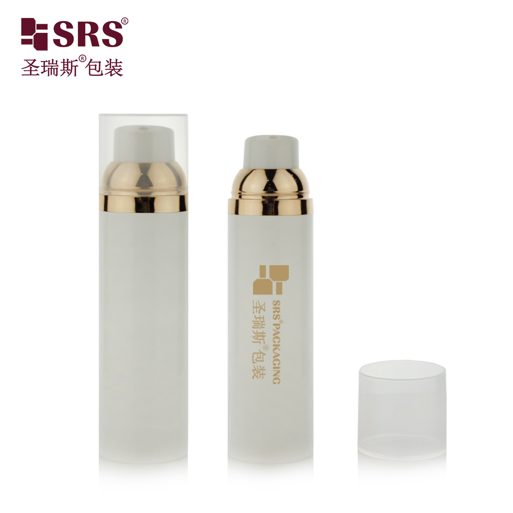 Airless Pump bottle Plastic 30ml 50ml 75ml 100 ml airless Vacuum Cosmetic Pump bottle With Custom Logo