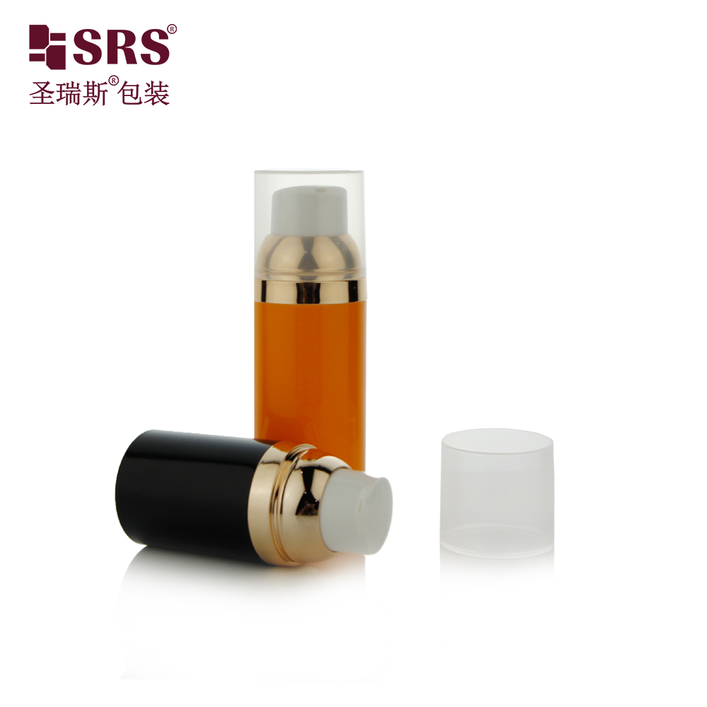 Airless Pump bottle Plastic 30ml 50ml 75ml 100 ml airless Vacuum Cosmetic Pump bottle With Custom Logo