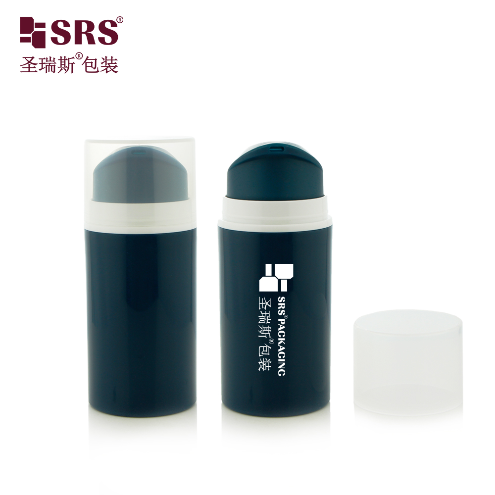 Round Cute Shape PP PCR Luxury Customize Injection Color Eco-friendly Airless Pump Bottle