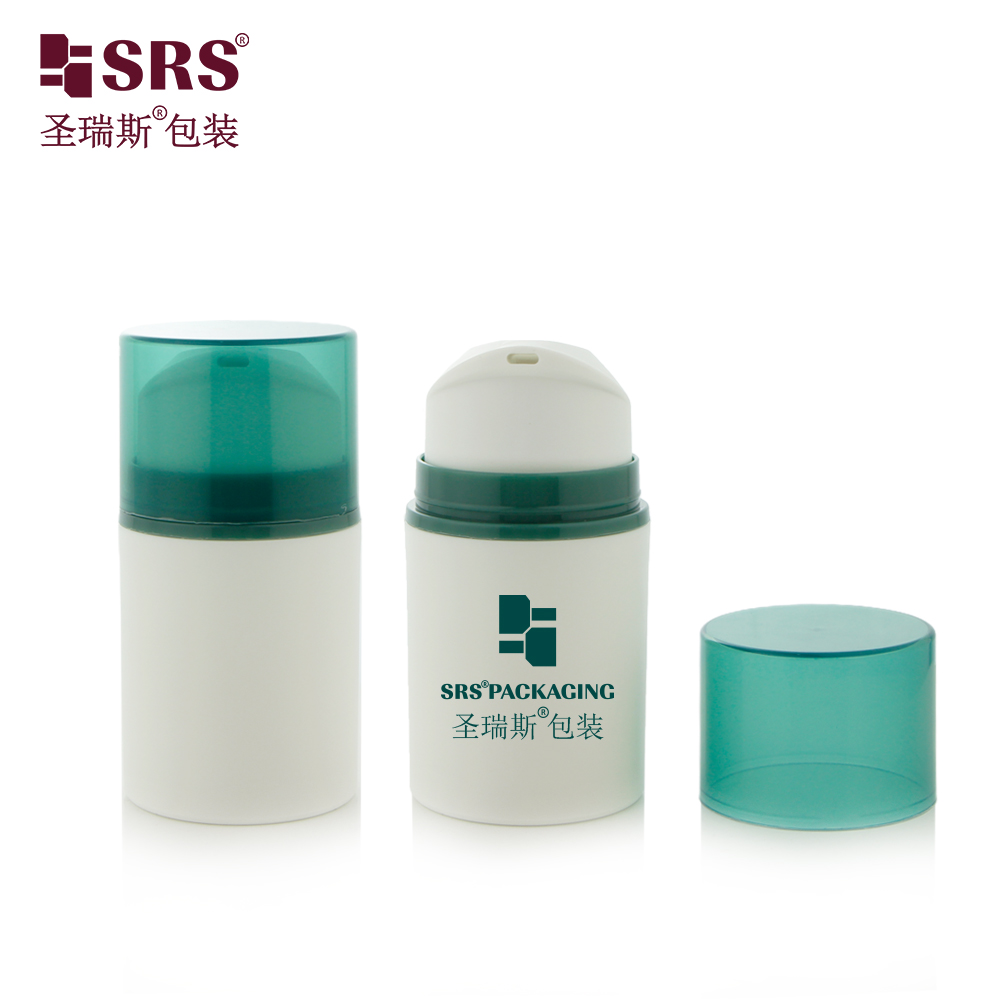 Round Cute Shape PP PCR Luxury Customize Injection Color Eco-friendly Airless Pump Bottle