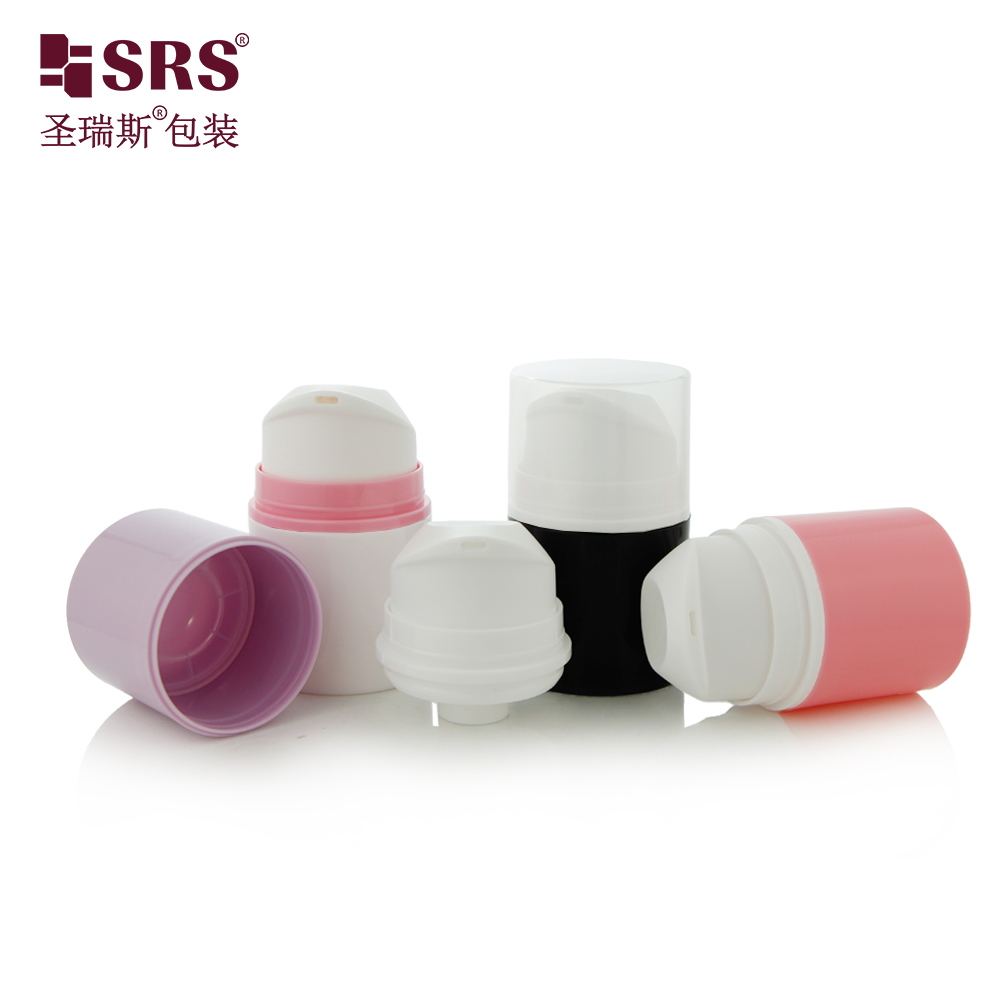 Round Cute Shape PP PCR Luxury Customize Injection Color Eco-friendly Airless Pump Bottle