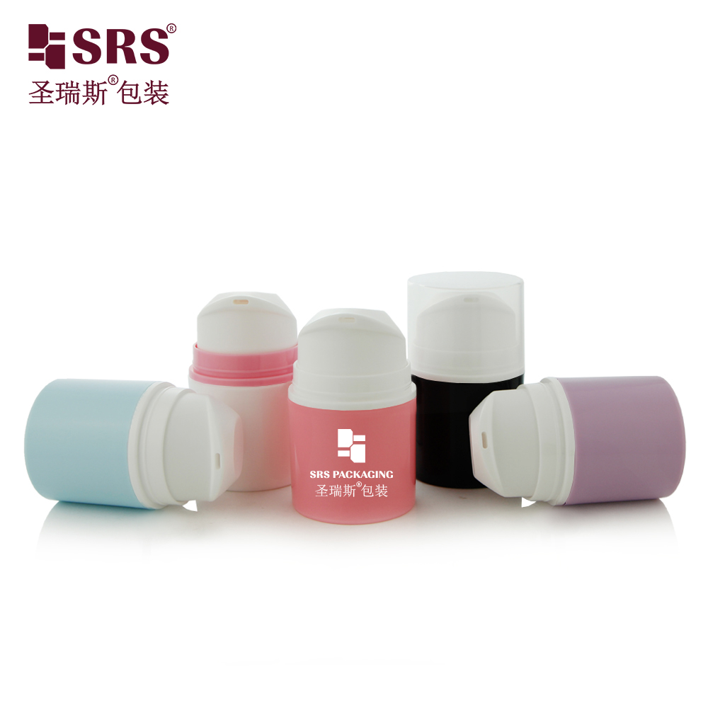 Round Cute Shape PP PCR Luxury Customize Injection Color Eco-friendly Airless Pump Bottle