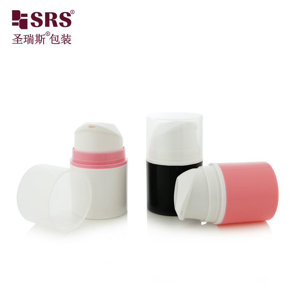 Round Cute Shape PP PCR Luxury Customize Injection Color Eco-friendly Airless Pump Bottle