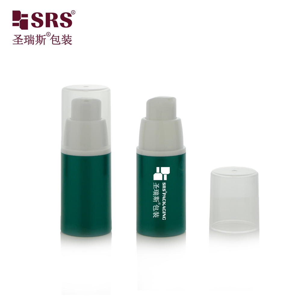 Eco friendly 15ml 30ml 50ml airless bottle custom color  PP plastic skincare lotion packaging 