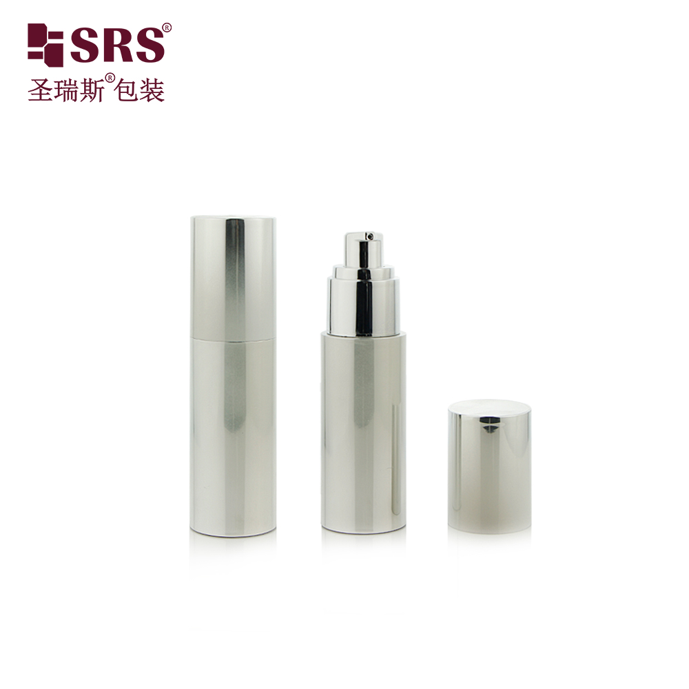 Fancy Luxury 15ml 30ml 50ml Airless Cosmetics Bottle Sets Empty Custom Green Lotion Mask Bottle with Pump