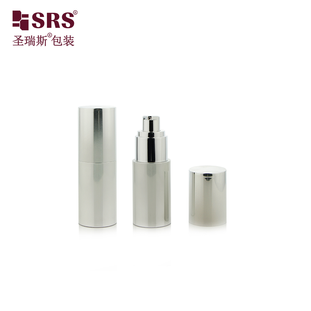 Fancy Luxury 15ml 30ml 50ml Airless Cosmetics Bottle Sets Empty Custom Green Lotion Mask Bottle with Pump