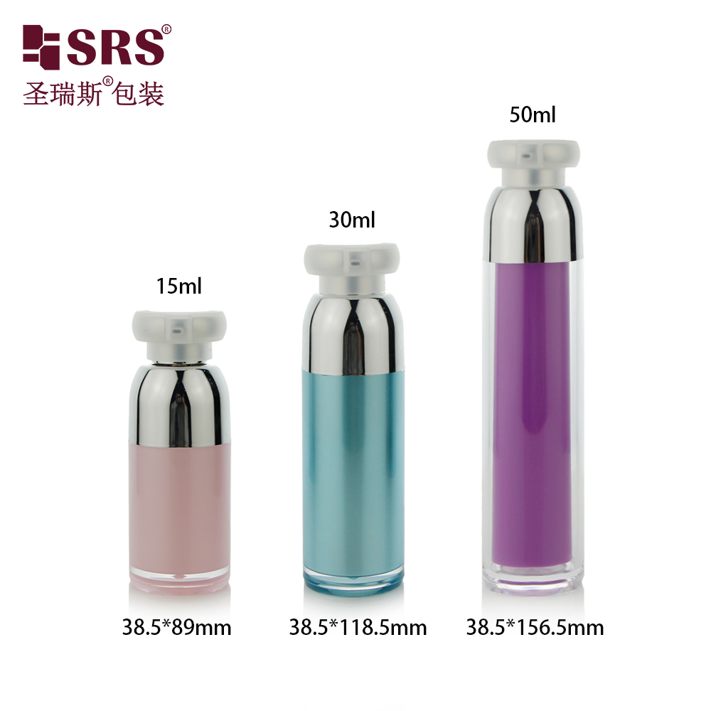 Cream Vacuum Bottle Travel Size Empty Container Cream and Lotion airless pump bottle