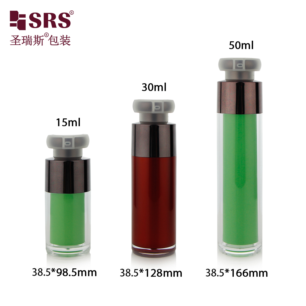 Frost Airless Pump Bottles 30ml 50ml 15ml Skincare Face Serum Matte Airless Bottles