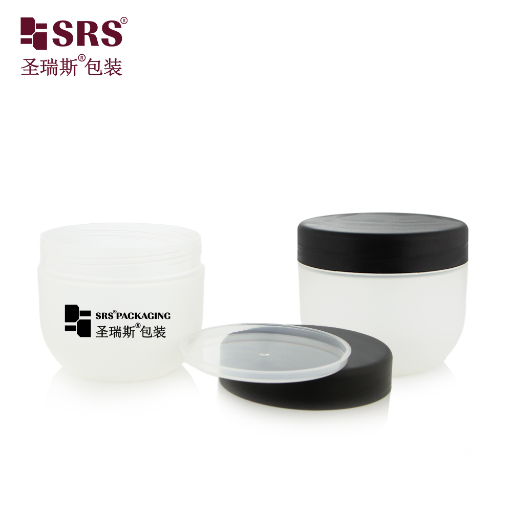 Cosmetic Jars 200g 300g Cosmetic Cream Jars Plastic Body Scrub Container