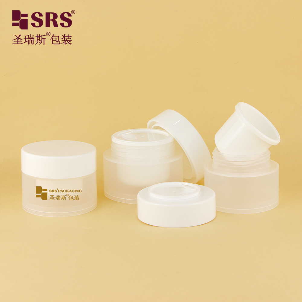 Double Wall Cream Jar PP Replaceable Cosmetic Packaging 30g 50g Skin Care Jar