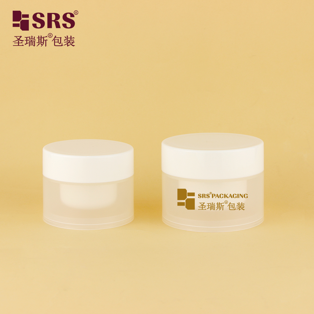 Double Wall Cream Jar PP Replaceable Cosmetic Packaging 30g 50g Skin Care Jar