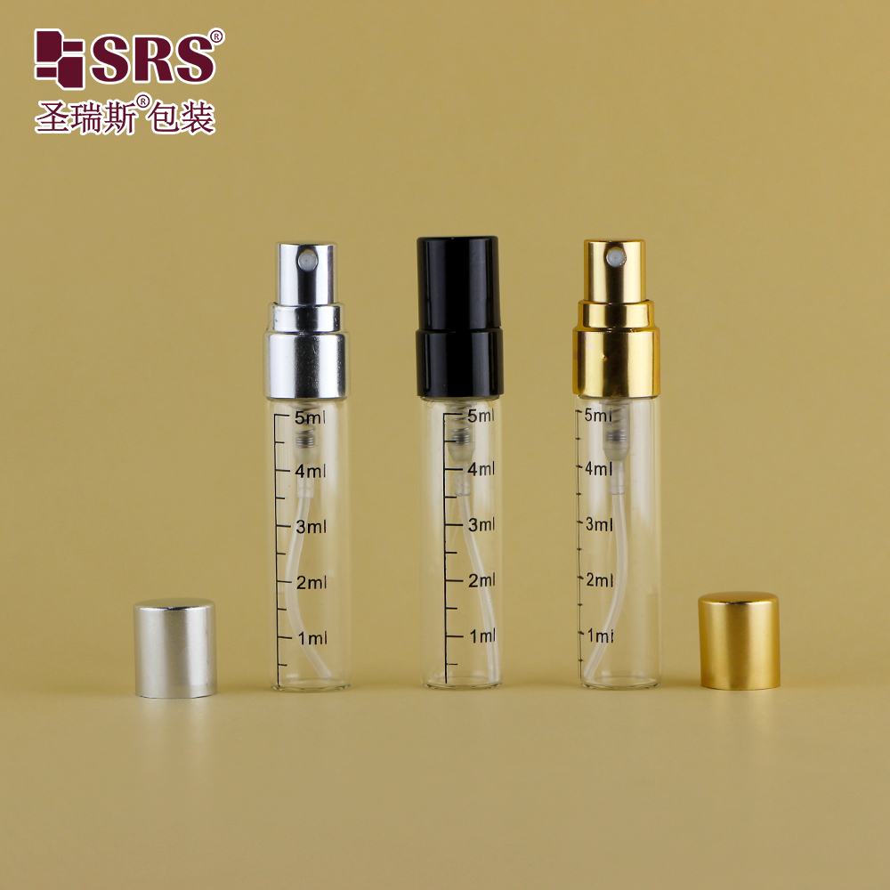 Clear Glass 10ml Spray Bottle Empty Small Size Perfumes Sprayer