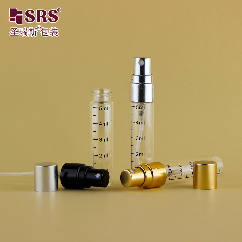 Clear Glass 10ml Spray Bottle Empty Small Size Perfumes Sprayer