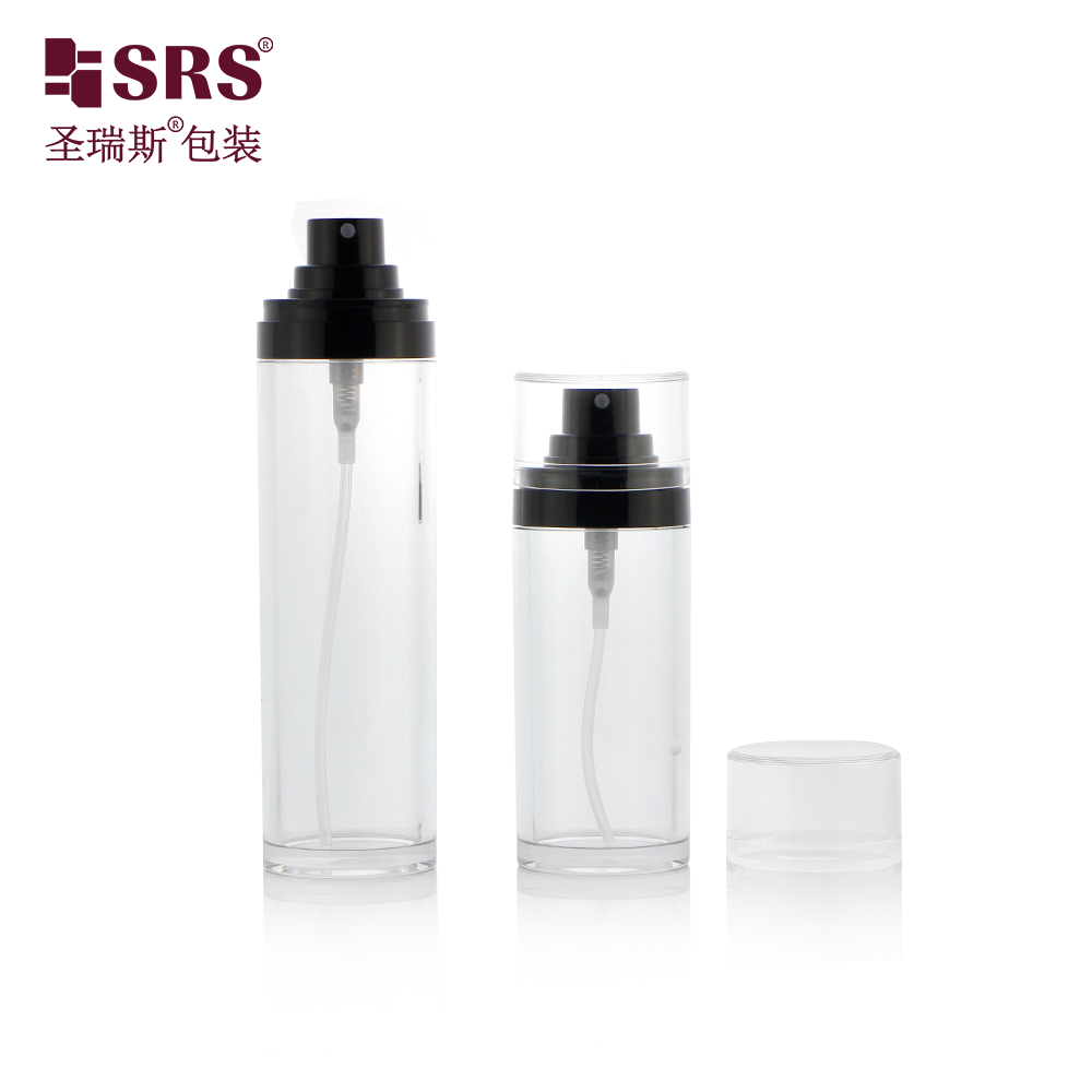 High Quality Luxury Empty PETG Plastic Serum Bottle with Lotion Pump for Face Oil Cream Packaging