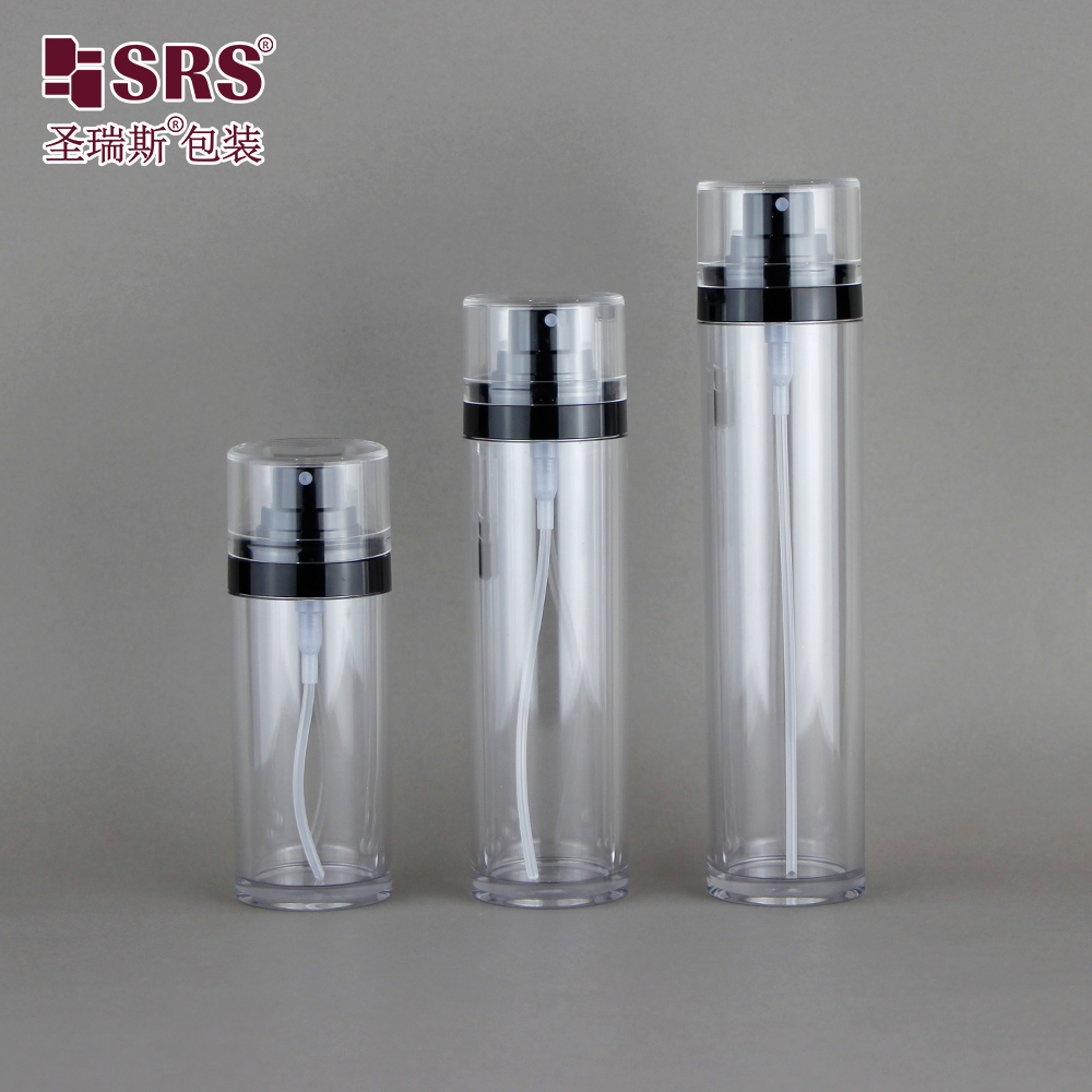 High Quality Luxury Empty PETG Plastic Serum Bottle with Lotion Pump for Face Oil Cream Packaging