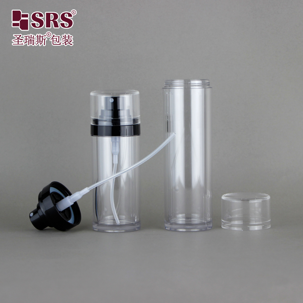 High Quality Luxury Empty PETG Plastic Serum Bottle with Lotion Pump for Face Oil Cream Packaging
