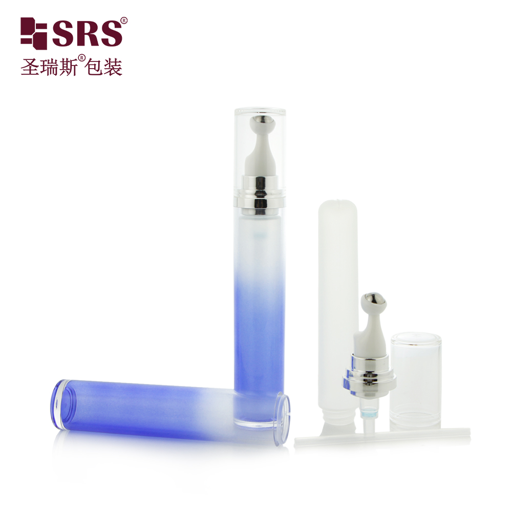 Wholesale Factory Price 15ml 20ml Custom Injection Painting Metalized Color Acrylic Roller Bottle