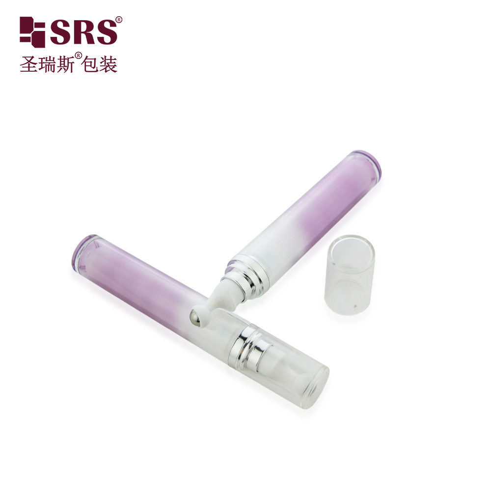 Wholesale Factory Price 15ml 20ml Custom Injection Painting Metalized Color Acrylic Roller Bottle
