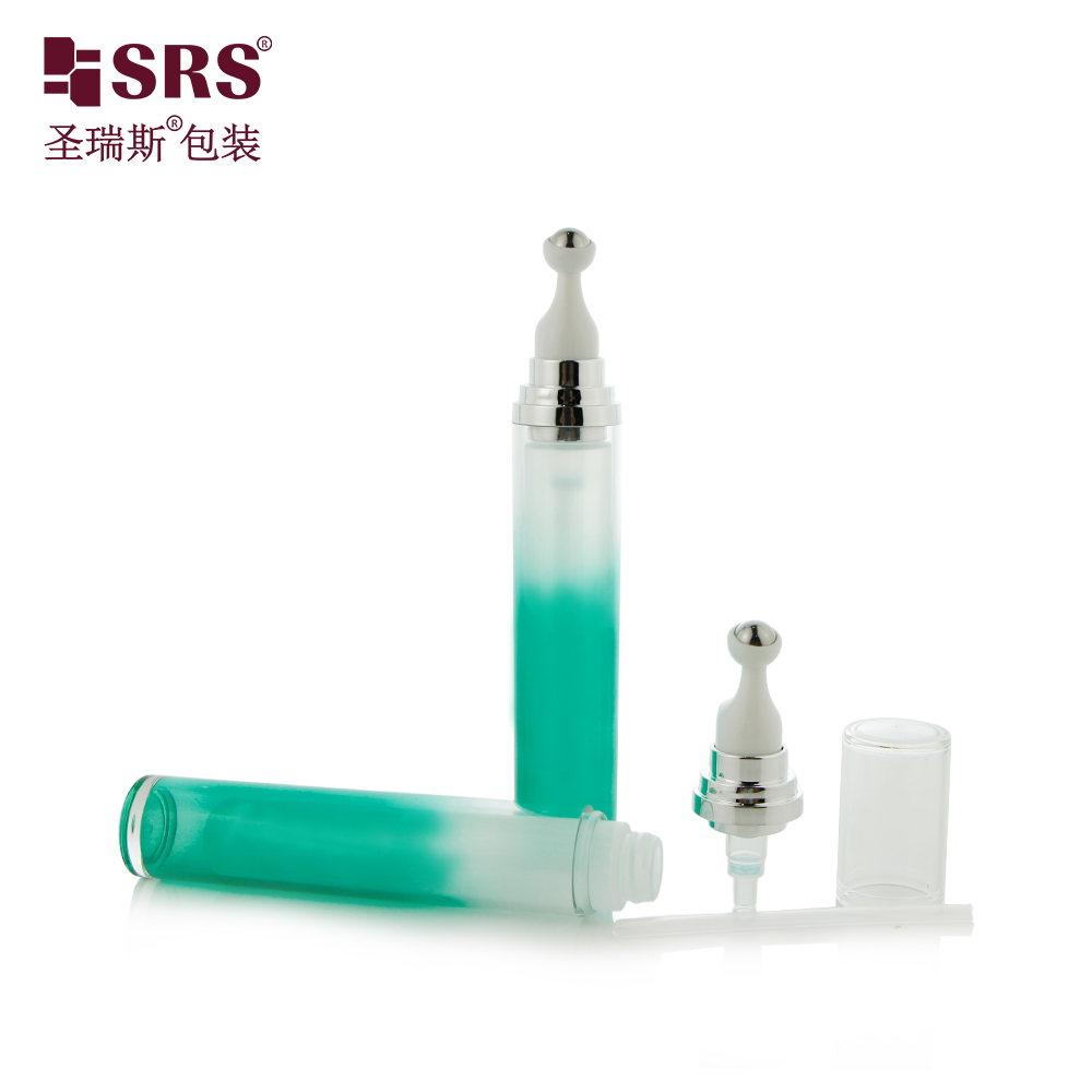 Wholesale Factory Price 15ml 20ml Custom Injection Painting Metalized Color Acrylic Roller Bottle