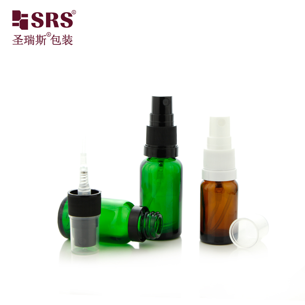 Empty 30ml 50ml 100ml Round Frosted Glass Essential Oil Fine Mister Room Tamper Proof Spray Bottle