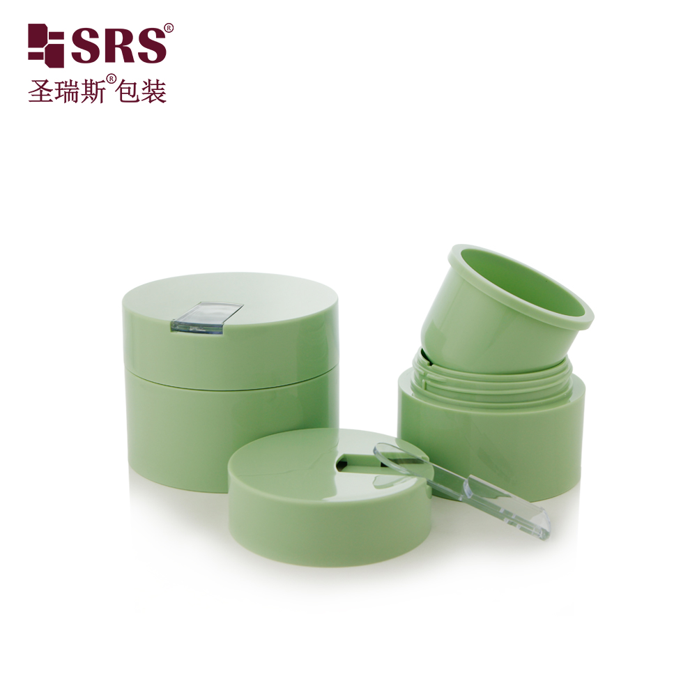 Factory Wholesale Recyclable PP Cream Jars 50g 100g Cylinder Cosmetic Container Bottles For Personal Care