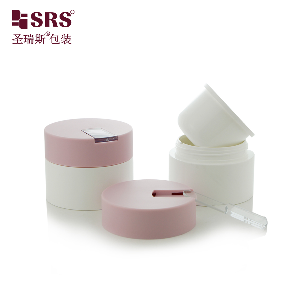 Factory Wholesale Recyclable PP Cream Jars 50g 100g Cylinder Cosmetic Container Bottles For Personal Care