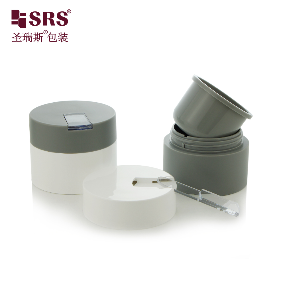 Factory Wholesale Recyclable PP Cream Jars 50g 100g Cylinder Cosmetic Container Bottles For Personal Care
