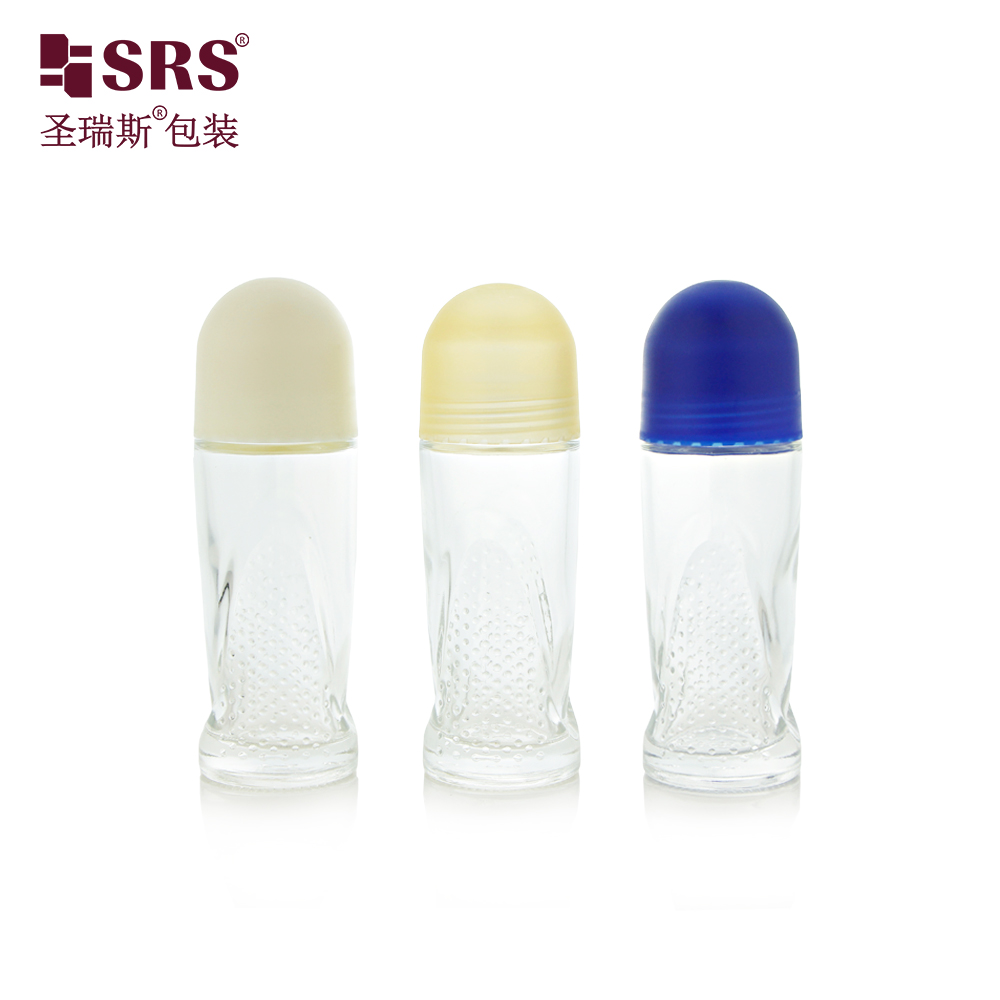 Wholesale Custom 50ml Empty White Refillable Plastic Roll on Bottle Deodorant Roller Container