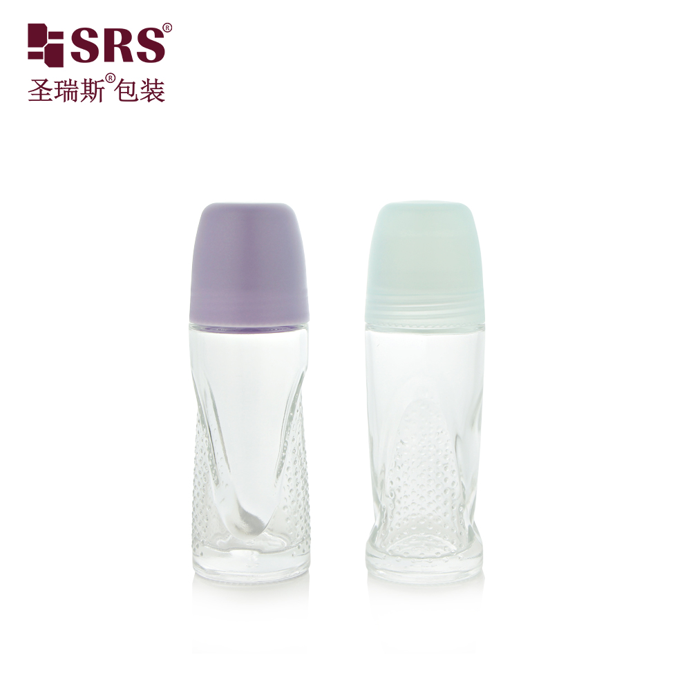Wholesale Custom 50ml Empty White Refillable Plastic Roll on Bottle Deodorant Roller Container