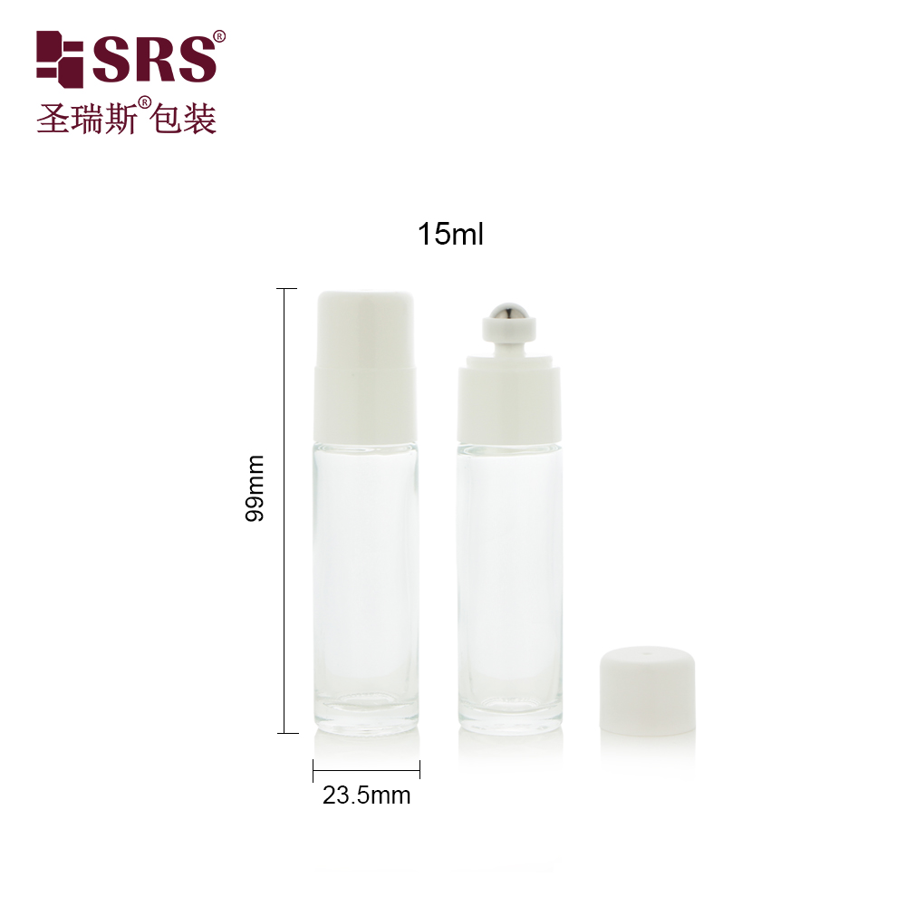 Essential Oil 15ml Glass Sample Roller Perfume Bottle High-End Perfume Massage Roller Bottle