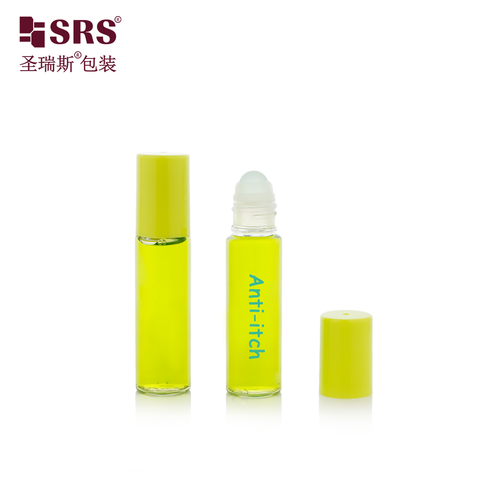 Custom Injection Painting Metalized Color Silkscreen Hot Stamping Labeling Logo Printing PET Roll On Bottle