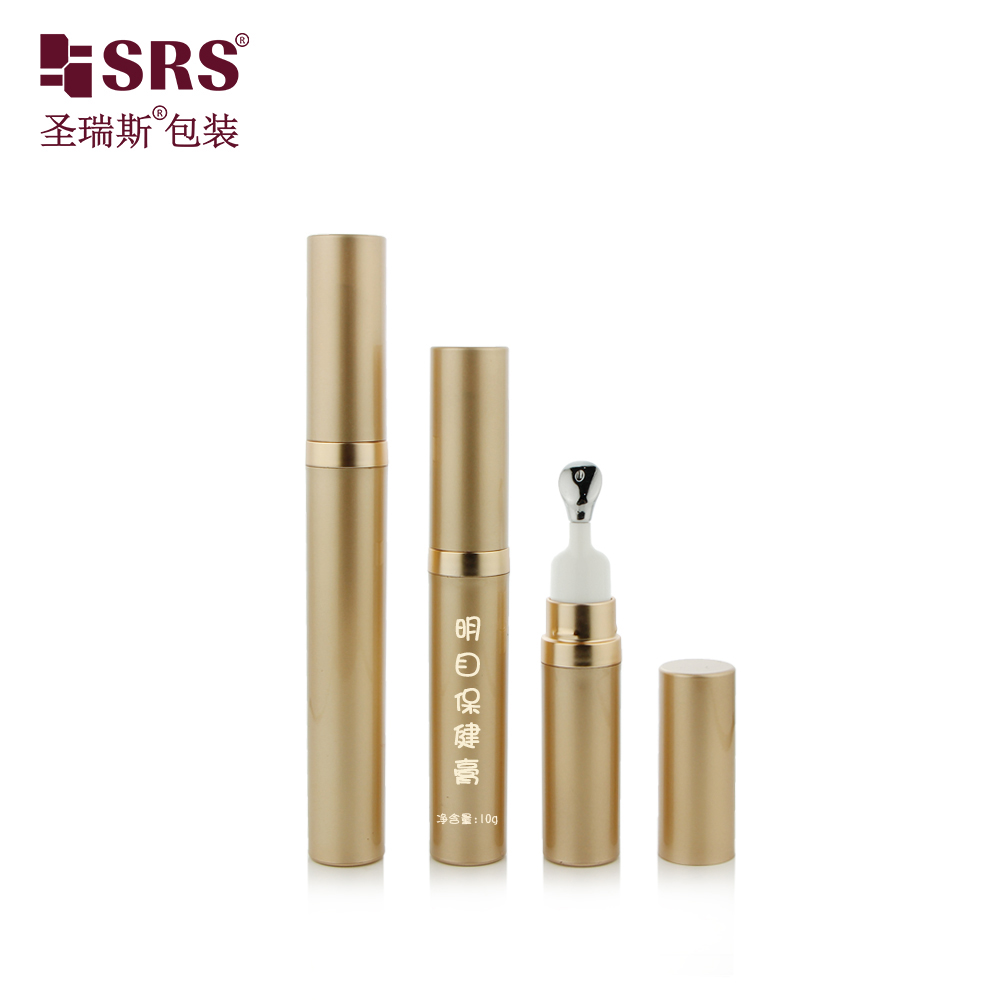 7.5ml 10ml 15ml Cosmetic Disposable Airless Syringe Bottle With Different Massage Pump Head
