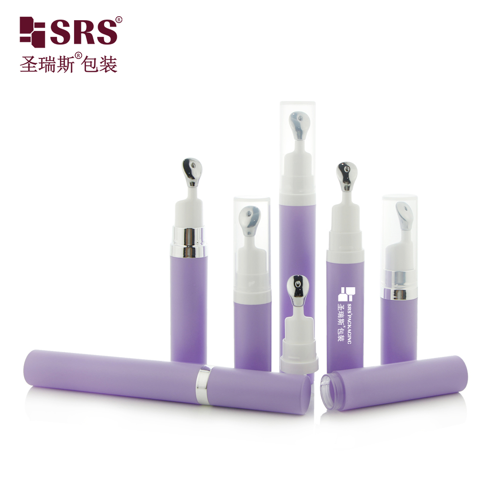 7.5ml 10ml 15ml Cosmetic Disposable Airless Syringe Bottle With Different Massage Pump Head