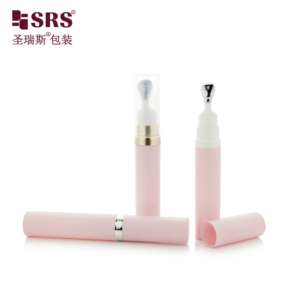 7.5ml 10ml 15ml Cosmetic Disposable Airless Syringe Bottle With Different Massage Pump Head