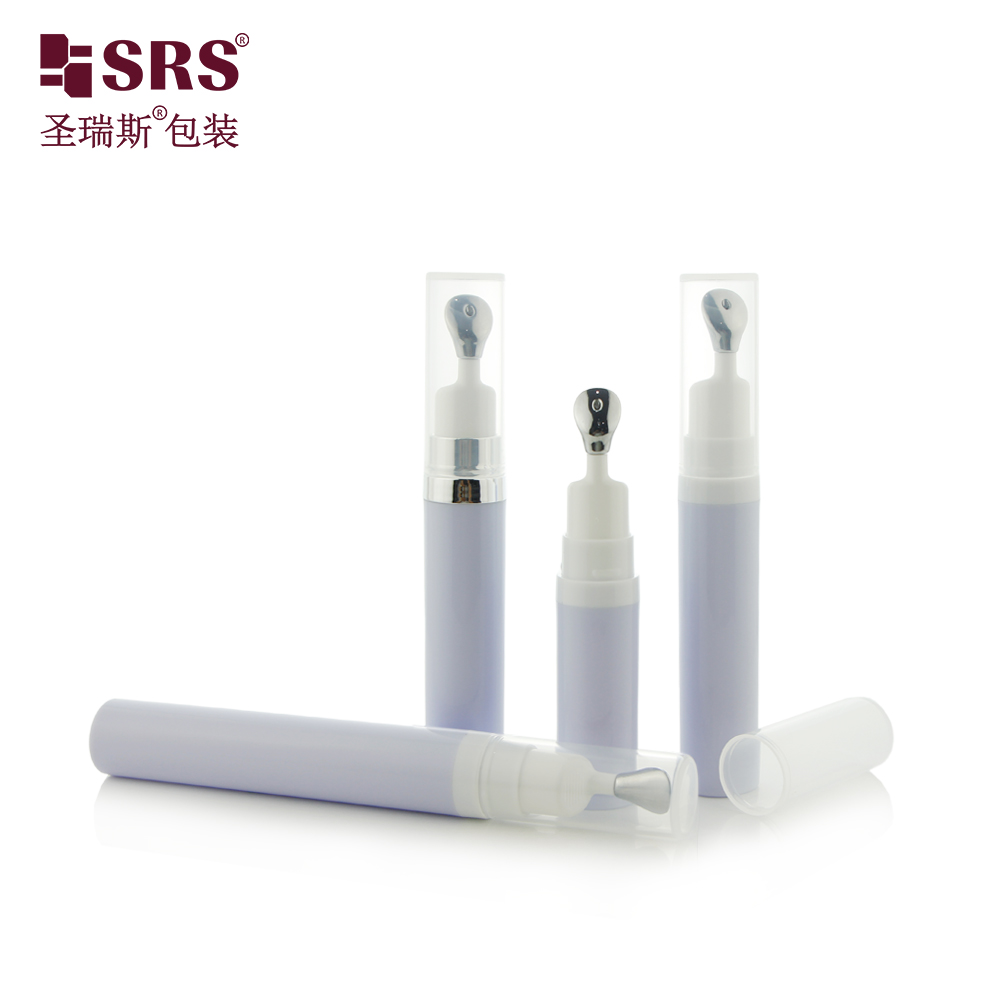 7.5ml 10ml 15ml Cosmetic Disposable Airless Syringe Bottle With Different Massage Pump Head