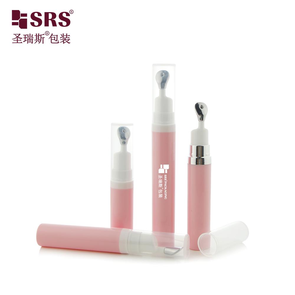 7.5ml 10ml 15ml Cosmetic Disposable Airless Syringe Bottle With Different Massage Pump Head