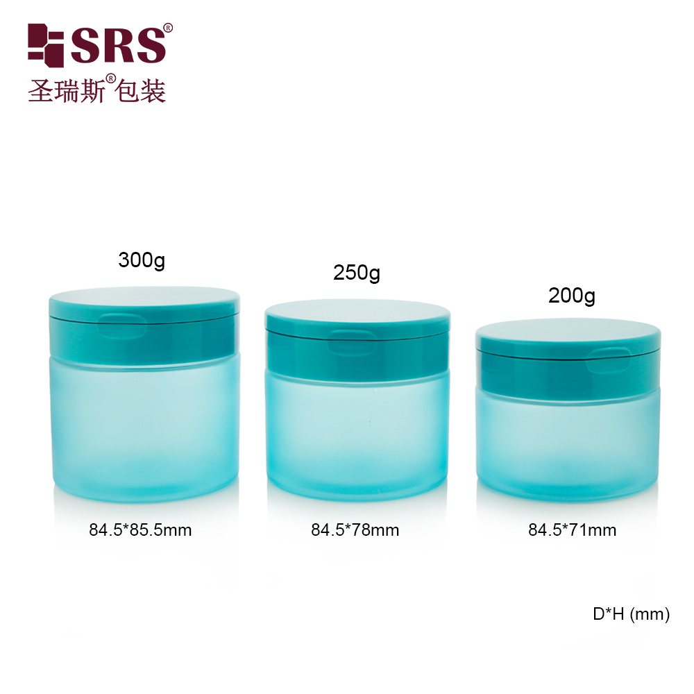 Round Empty Cosmetics Facial Cream Body Butter Jars Refillable Storage Containers
