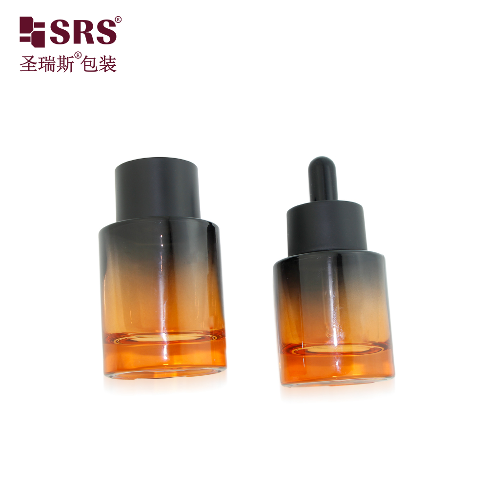 15ml 20ml 40ml 50ml 100ml 120ml 150ml Coating Spraying Gradient Empty Glass Bottle With Dropper Lotion Closures