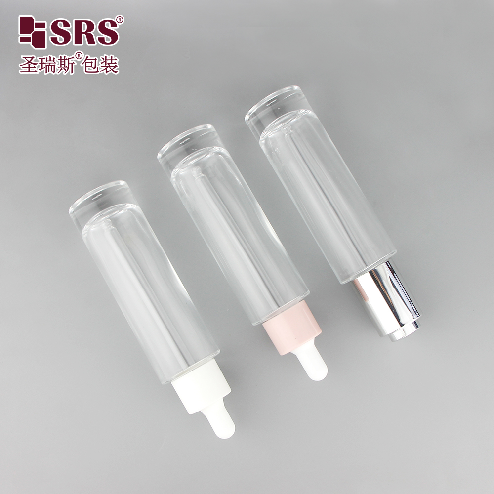 Wholesale 50ml Empty Custom Luxury Color Essential Oil Glass Dropper Bottle