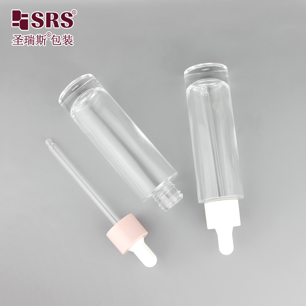 Wholesale 50ml Empty Custom Luxury Color Essential Oil Glass Dropper Bottle