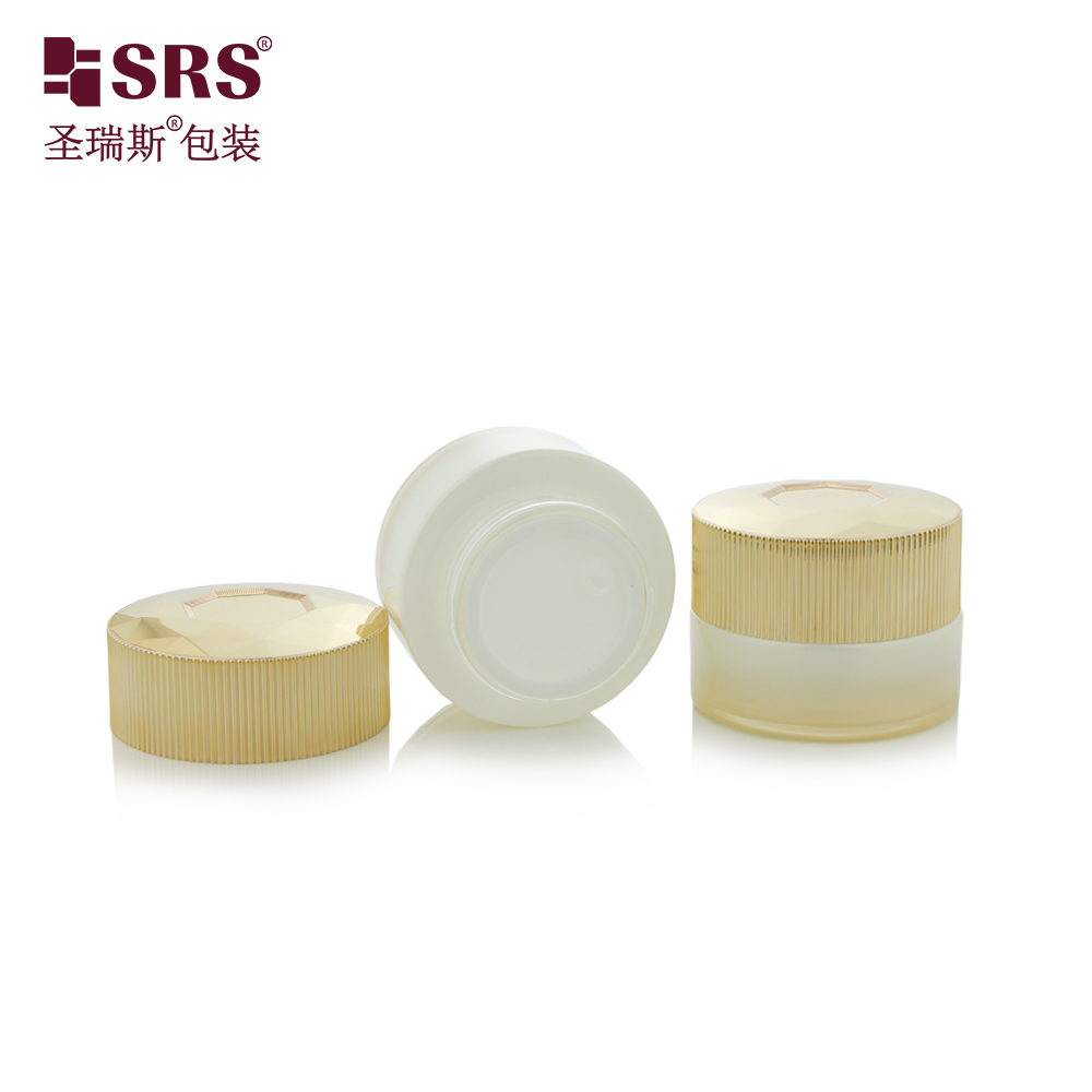 Body Scrub Packaging 30g 50g Cosmetic Cream Glass Jar for Skin Care 