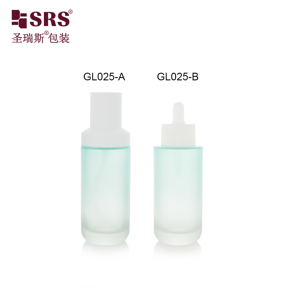 35ml 50ml 100ml 120ml Thick Cosmetic Container Glass Skincare Serum Oil Dropper Bottle and Lotion Bottle