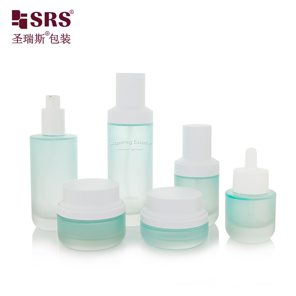 35ml 50ml 100ml 120ml Thick Cosmetic Container Glass Skincare Serum Oil Dropper Bottle and Lotion Bottle
