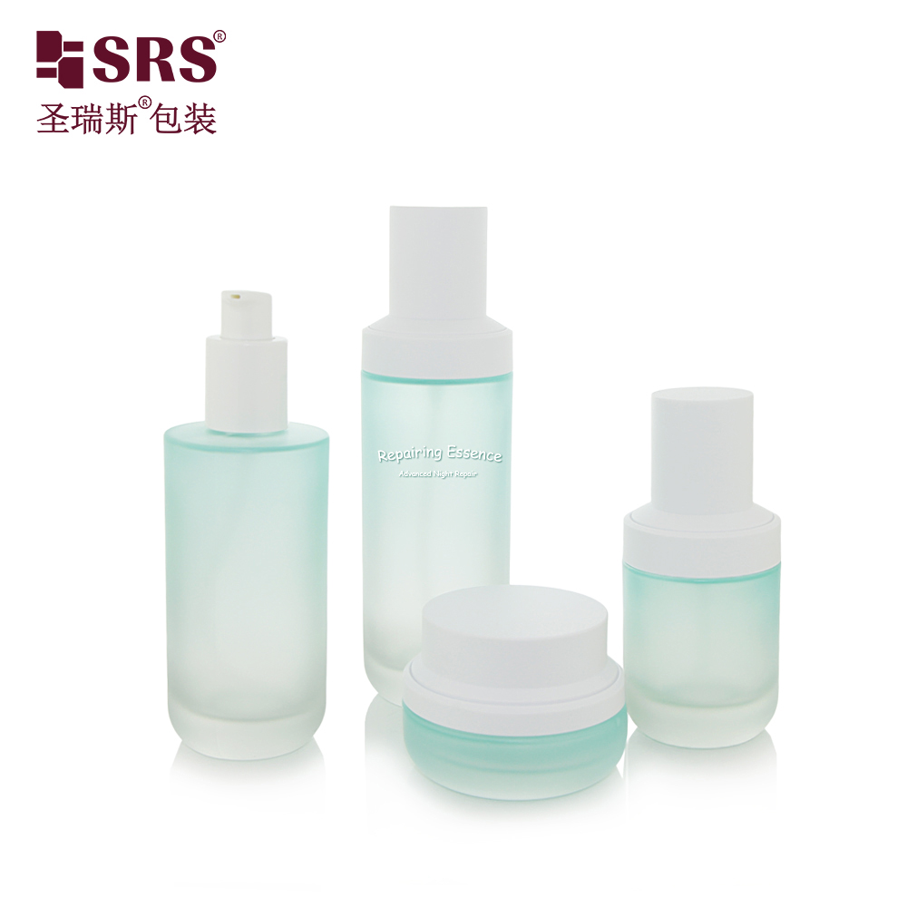 35ml 50ml 100ml 120ml Thick Cosmetic Container Glass Skincare Serum Oil Dropper Bottle and Lotion Bottle