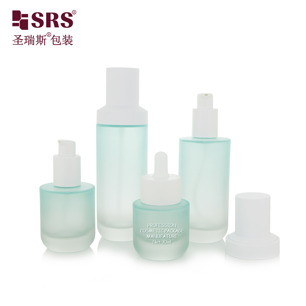 35ml 50ml 100ml 120ml Thick Cosmetic Container Glass Skincare Serum Oil Dropper Bottle and Lotion Bottle