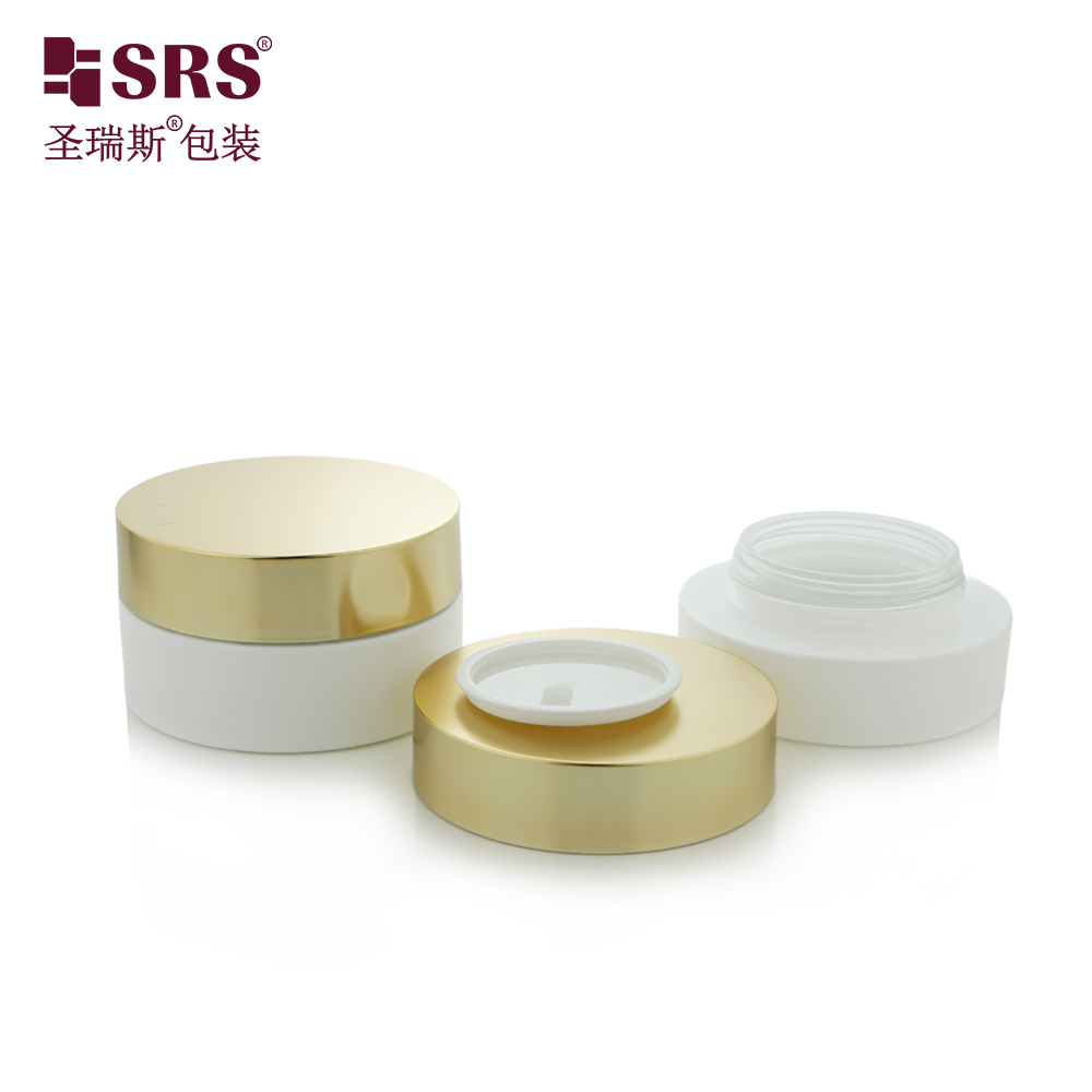 Frosted Glass Cosmetic Body Cream Jars 30g 50g 120g Thick Bottom Face Cream Container Glass Jars